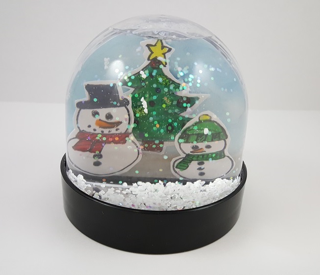 winter crafts snowglobe