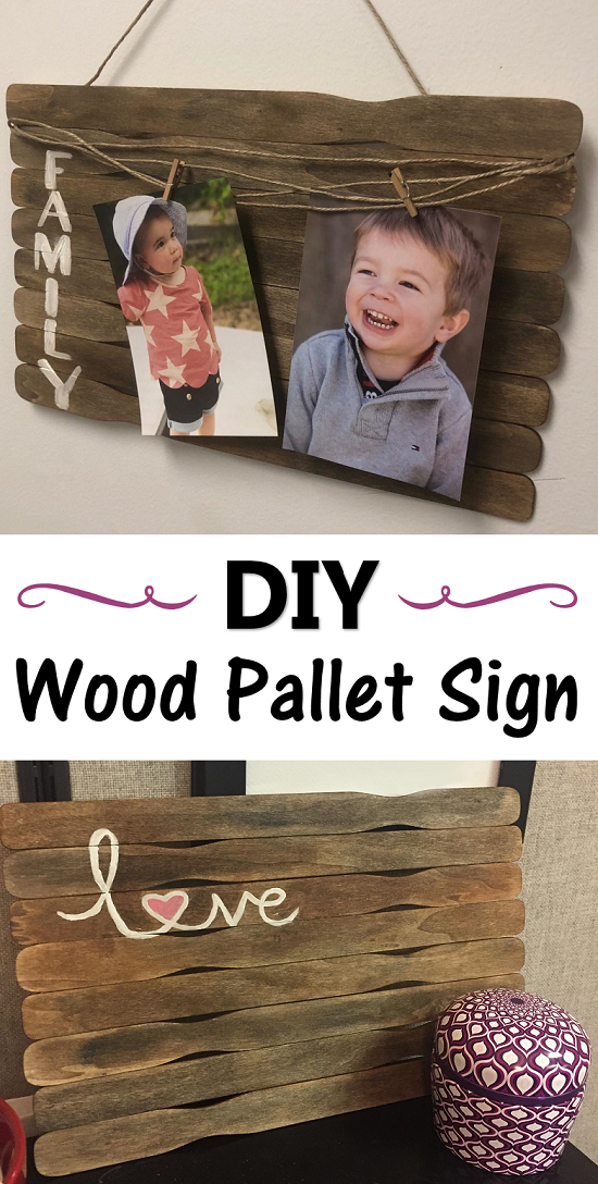 DIY wood pallet signs
