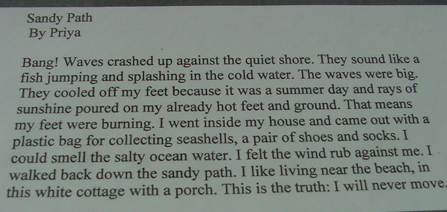 writing with posters text