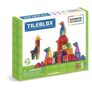 Buy Magformers® Tileblox Rainbow 104 Piece Set at S&S Worldwide