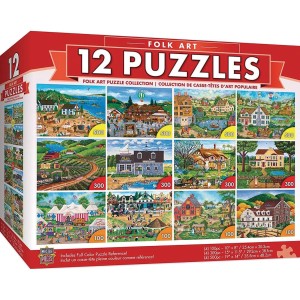 Buy MasterPieces® Folk Art Puzzle Collection 12-Puzzle Multipack