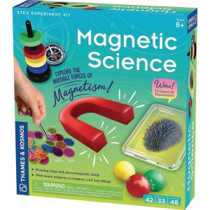 Thames & Kosmos - Kit Scientifico Ingegneria Makerspace: 5 Gadget Meccanici - Elicottero, Spinner, Centrifuga, Mixer, Lanciaerei - Giochi STEM Senza Batterie