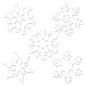 Buy Mini Snowflake Cutouts (Set of 10) at S&amp;S Worldwide