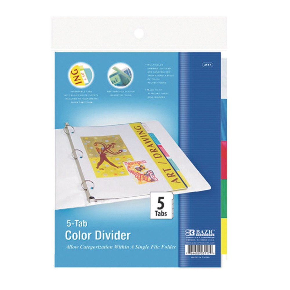 3 Ring Binder Dividers