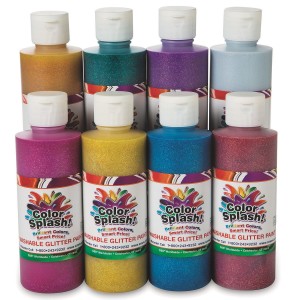 Color Splash! Washable Glitter Paint, 8 oz Assortment (Pack of 8)
