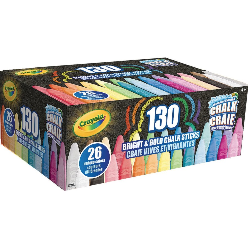 Crayola Washable Sidewalk Chalk Box of 130
