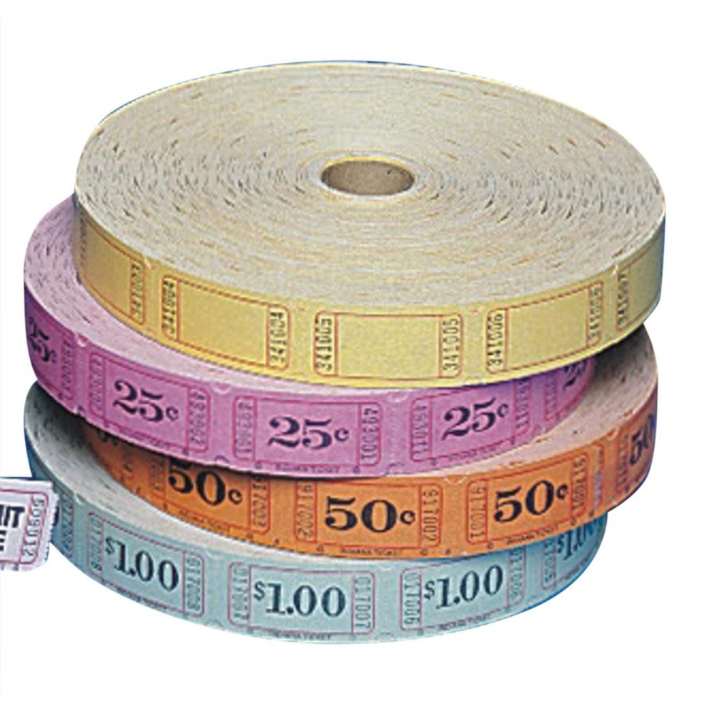Single Roll Tickets  25 Cents