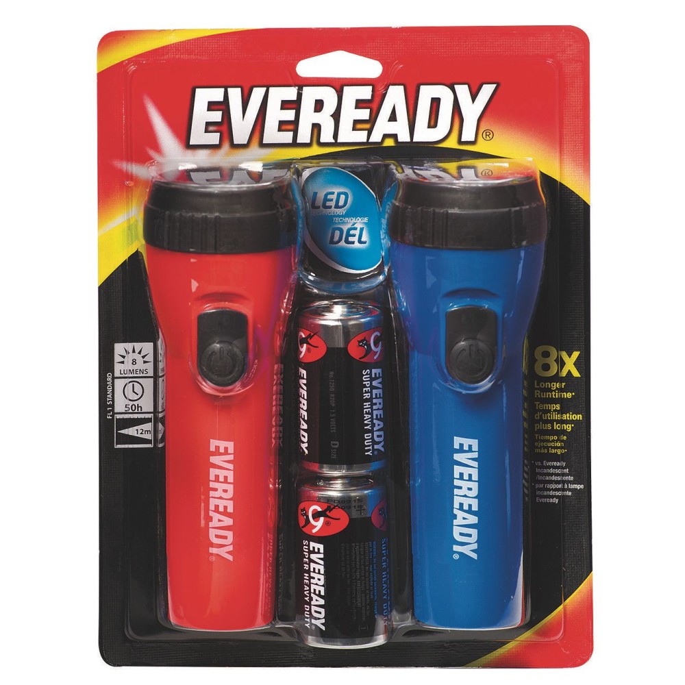 Eveready Twin Pack Flashlights