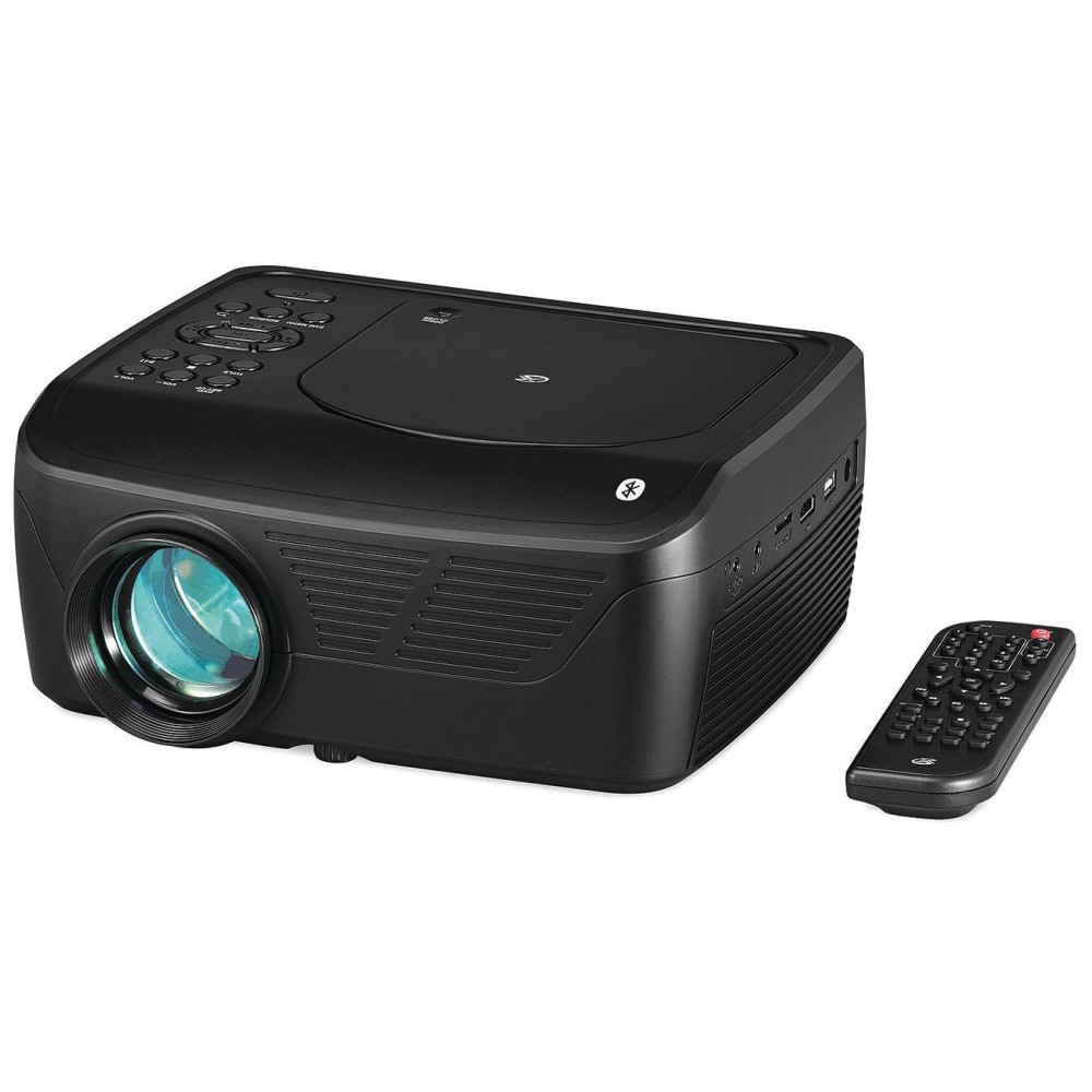 GPX HD LCD Projector with Built-in DVD & CD Player